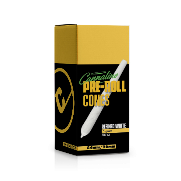 1/2 Gram Classic White 84mm Pre-roll Cones