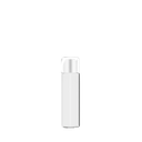 81mm Glass Pre-Roll Tubes with Round White Child Resistant Lid - Clear