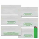 AZ Medical Code Pre-Roll Glossy White/Clear Smell Proof Mylar Bags