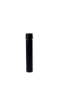 119mm Glass Pre-Roll Tube with Round Black Child Resistant Lid - Matte Black